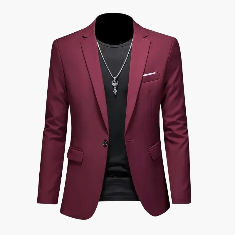 Herren Modernes Ein-Knopf-Sakko im Casual Stil – Elegantes Blazer-Outfit für Business und Freizeit