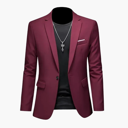Herren Modernes Ein-Knopf-Sakko im Casual Stil – Elegantes Blazer-Outfit für Business und Freizeit