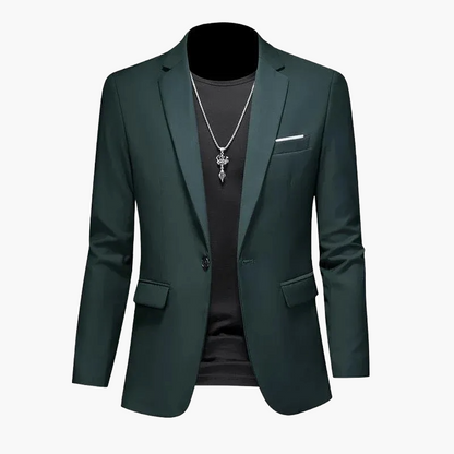 Herren Modernes Ein-Knopf-Sakko im Casual Stil – Elegantes Blazer-Outfit für Business und Freizeit