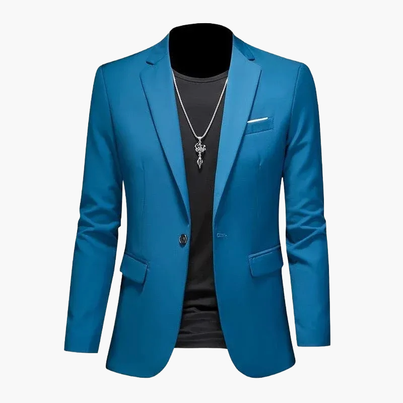 Herren Modernes Ein-Knopf-Sakko im Casual Stil – Elegantes Blazer-Outfit für Business und Freizeit