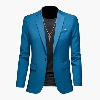 Herren Modernes Ein-Knopf-Sakko im Casual Stil – Elegantes Blazer-Outfit für Business und Freizeit
