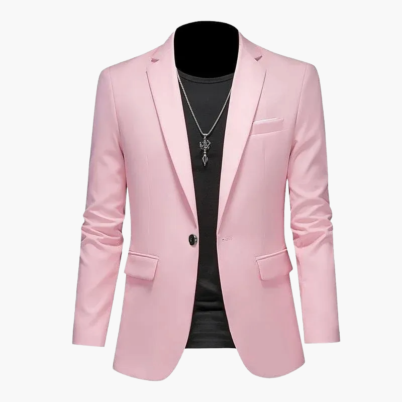 Herren Modernes Ein-Knopf-Sakko im Casual Stil – Elegantes Blazer-Outfit für Business und Freizeit