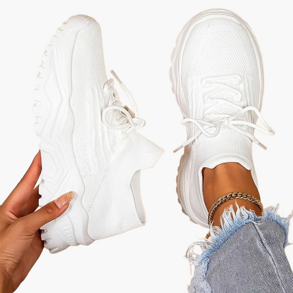 Damen Chunky Sneaker – Modische Strick-Sportschuhe für Alltag, Freizeit & Komfort
