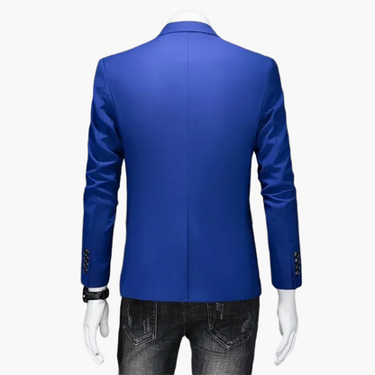 Herren Modernes Ein-Knopf-Sakko im Casual Stil – Elegantes Blazer-Outfit für Business und Freizeit