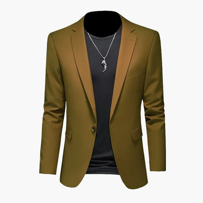 Herren Modernes Ein-Knopf-Sakko im Casual Stil – Elegantes Blazer-Outfit für Business und Freizeit