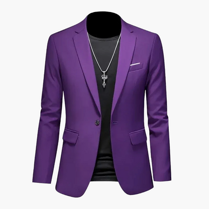 Herren Modernes Ein-Knopf-Sakko im Casual Stil – Elegantes Blazer-Outfit für Business und Freizeit