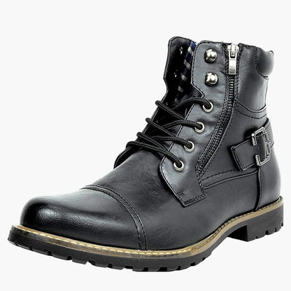 Herren Motorradstiefel im Urbanen Biker-Stil – Robuste Boots für Alltag und Freizeit