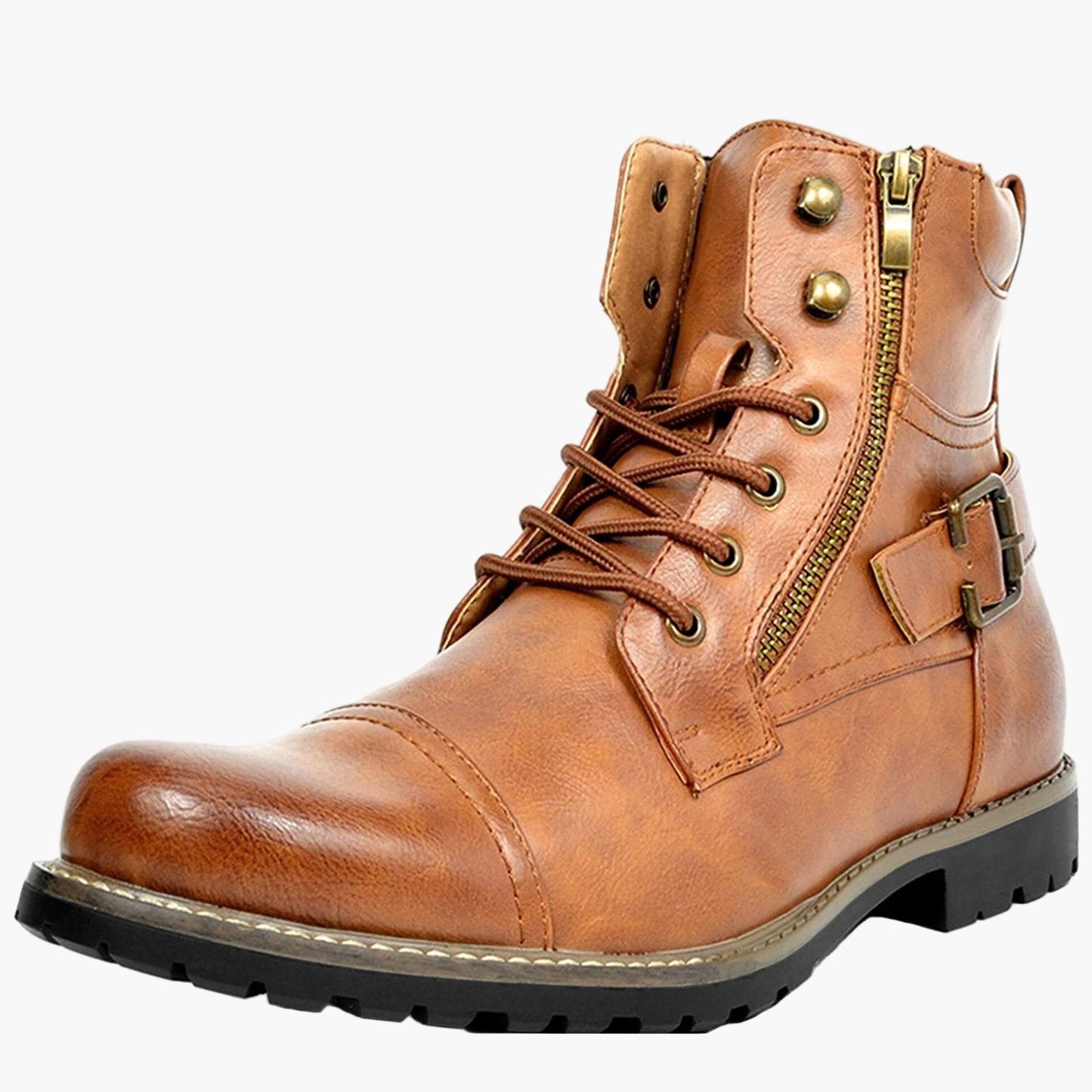 Herren Motorradstiefel im Urbanen Biker-Stil – Robuste Boots für Alltag und Freizeit