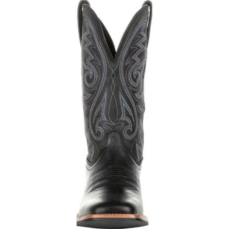 Herren Cowboy Westernstiefel – Klassische Kunstleder-Boots für Alltag & Country-Style
