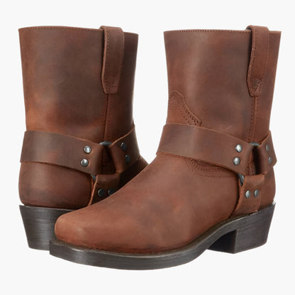 Herren Western Stiefeletten – Vegane Vintage Cowboy Boots für Alltag und Abenteuer
