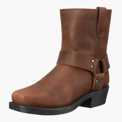Herren Western Stiefeletten – Vegane Vintage Cowboy Boots für Alltag und Abenteuer