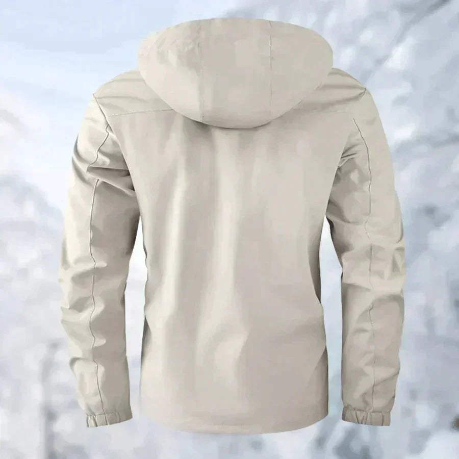 Herren Outdoor Winterjacke Wasserdicht – Sportlicher Parka mit Abnehmbarer Kapuze und Multifunktionstaschen für Alltag & Abenteuer