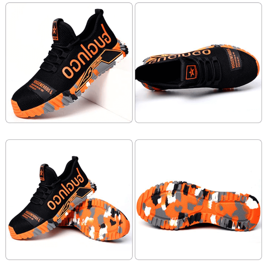 Herren Sicherheits-Arbeitsschuhe mit Stahlkappe – Sportlicher Komfort für Bau & Outdoor