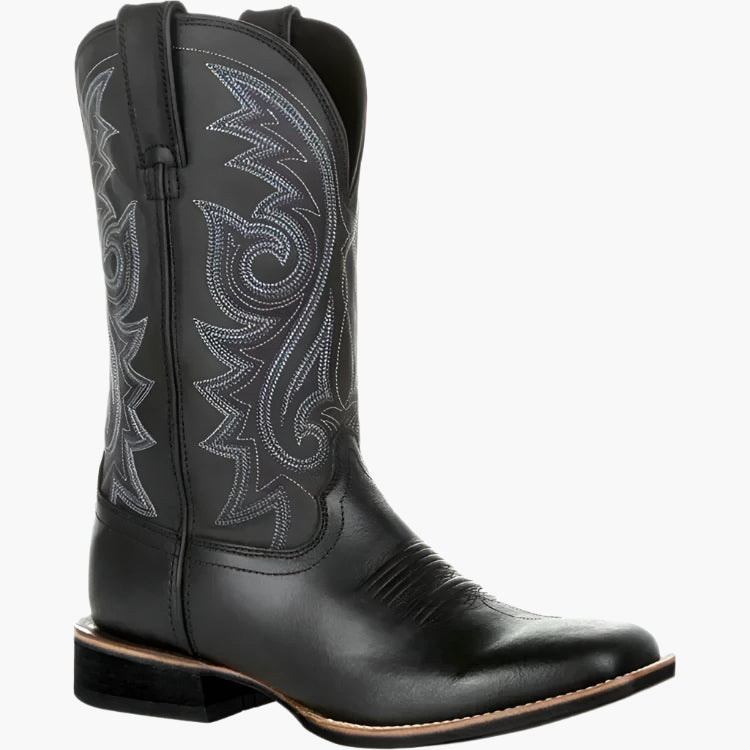 Herren Cowboy Westernstiefel – Klassische Kunstleder-Boots für Alltag & Country-Style