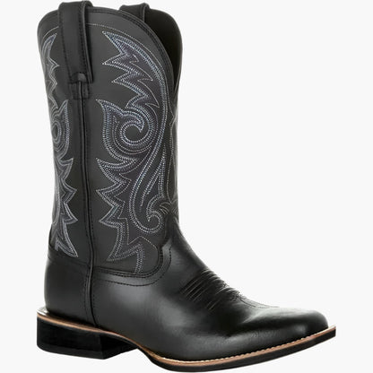Herren Cowboy Westernstiefel – Klassische Kunstleder-Boots für Alltag & Country-Style
