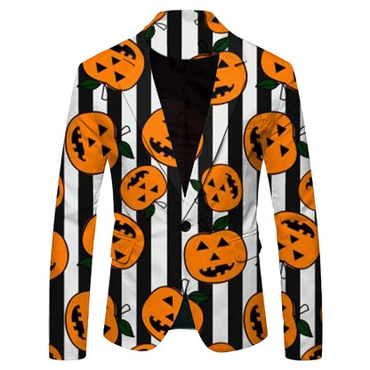 Logan - Halloween Kürbis Grafik Blazer Anzug für Männer