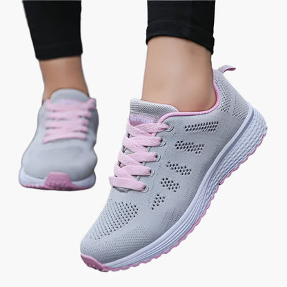 Damen Sneaker Atmungsaktiv Bequeme Freizeitschuhe Alltag Sport