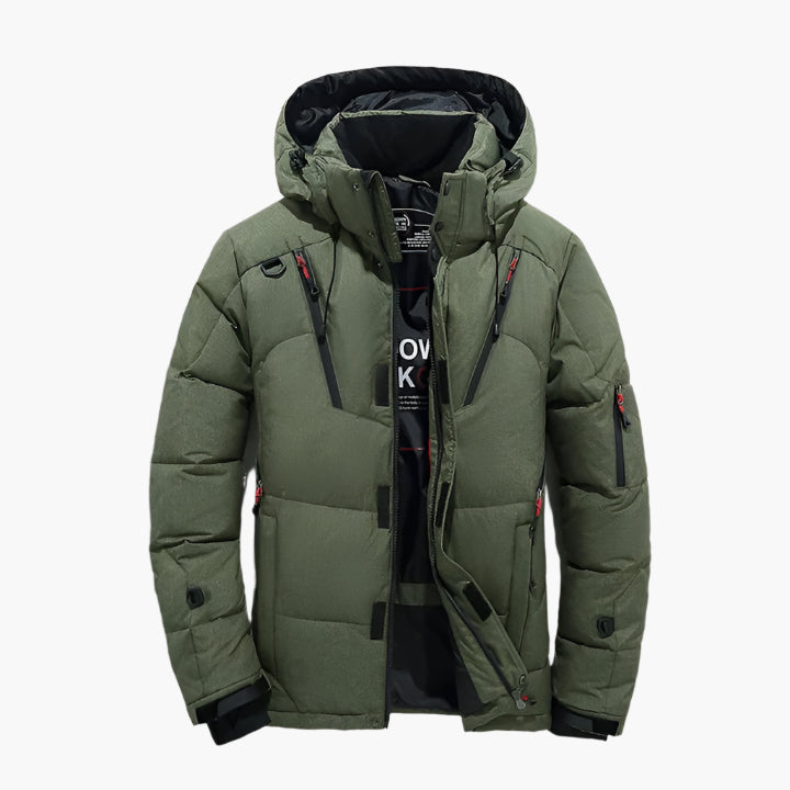 Herren Outdoor Winterjacke mit Kapuze – Klassischer Stil für Alltag und Freizeit
