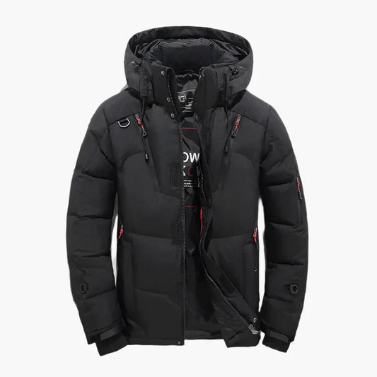 Herren Outdoor Winterjacke mit Kapuze – Klassischer Stil für Alltag und Freizeit