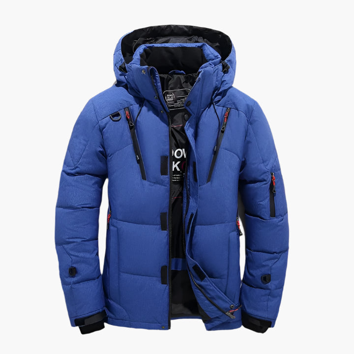 Herren Outdoor Winterjacke mit Kapuze – Klassischer Stil für Alltag und Freizeit