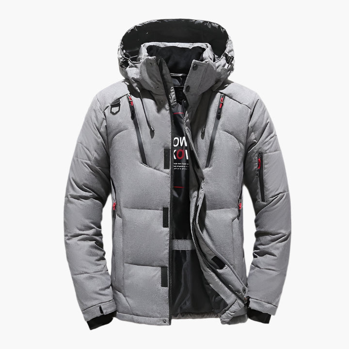 Herren Outdoor Winterjacke mit Kapuze – Klassischer Stil für Alltag und Freizeit