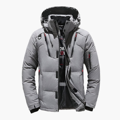 Herren Outdoor Winterjacke mit Kapuze – Klassischer Stil für Alltag und Freizeit