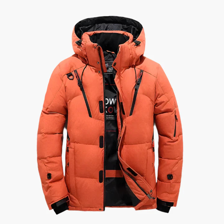 Herren Outdoor Winterjacke mit Kapuze – Klassischer Stil für Alltag und Freizeit