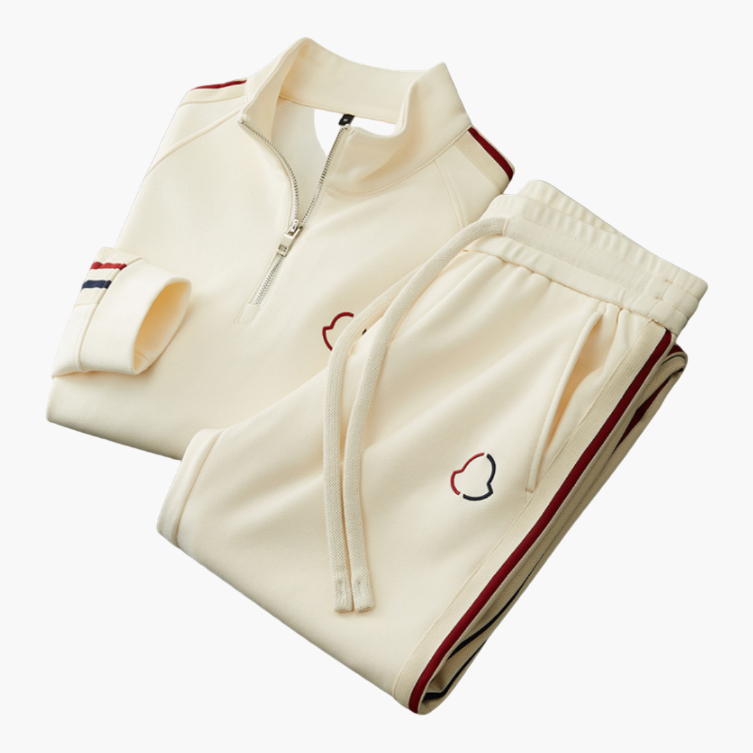 Herren Trainingsanzug im modernen Stil – Freizeit- & Sport-Loungewear mit Zipper